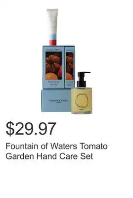 Costco Fountain of Waters Tomato Garden Hand Care Set offer