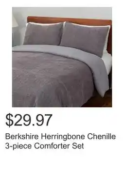 Costco Berkshire Herringbone Chenille 3-piece Comforter Set offer