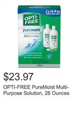 Costco OPTI-FREE PureMoist Multi-Purpose Solution, 28 Ounces offer