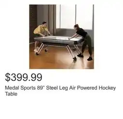 Costco Medal Sports 89 Steel Leg Air Powered Hockey Table offer