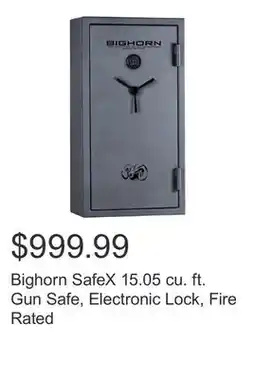 Costco Bighorn SafeX 15.05 cu. ft. Gun Safe, Electronic Lock, Fire Rated offer