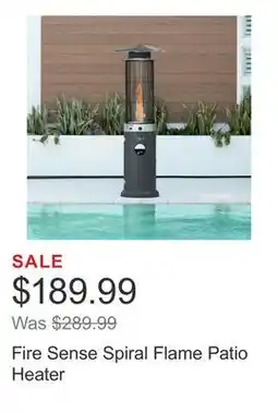 Costco Fire Sense Spiral Flame Patio Heater offer