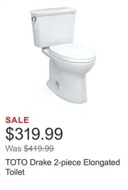 Costco TOTO Drake 2-piece Elongated Toilet offer
