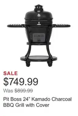 Costco Pit Boss 24 Kamado Charcoal BBQ Grill with Cover offer