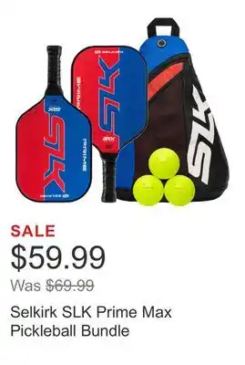Costco Selkirk SLK Prime Max Pickleball Bundle offer