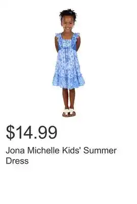 Costco Jona Michelle Kids' Summer Dress offer