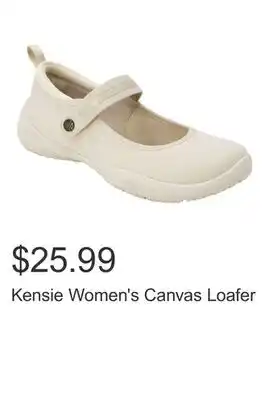 Costco Kensie Women's Canvas Loafer offer