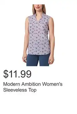 Costco Modern Ambition Women's Sleeveless Top offer