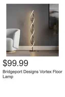 Costco Bridgeport Designs Vortex Floor Lamp offer