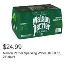 Costco Maison Perrier Sparkling Water, 16.9 fl oz, 24-count offer