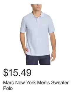 Costco Marc New York Men's Sweater Polo offer