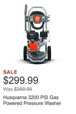 Costco Husqvarna 3200 PSI Gas Powered Pressure Washer offer