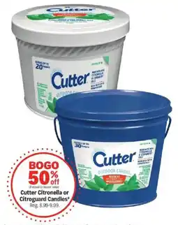 Meijer Cutter Citronella or Citroguard Candles offer