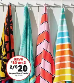 Meijer Jacquard Beach Towels offer
