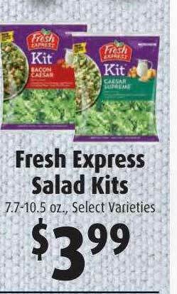 Gristedes Fresh Express Salad Kits offer
