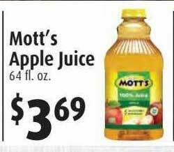 Gristedes Mott's Apple Juice offer