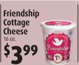 Gristedes Friendship Cottage Cheese offer