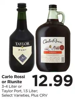 Food 4 Less Carlo Rossi or Riunite offer