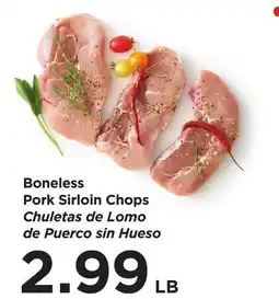 Food 4 Less Boneless Pork Sirloin Chops offer