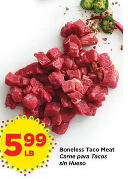 Food 4 Less Boneless Taco Meat offer
