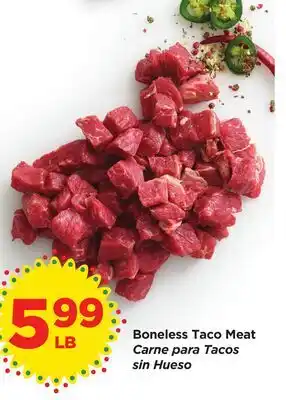 Food 4 Less Boneless Taco Meat offer