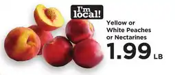 Food 4 Less Yellow or White Peaches or Nectarines offer