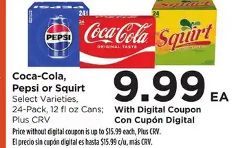 Food 4 Less Coca-Cola, Pepsi or Squirt offer
