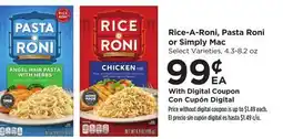Food 4 Less Rice-A-Roni, Pasta Roni or Simply Mac offer