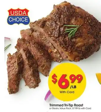 Ralphs Trimmed Tri-Tip Roast offer