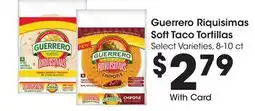 Ralphs Guerrero Riquisimas Soft Taco Tortillas offer