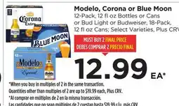 Food 4 Less Modelo, Corona or Blue Moon offer