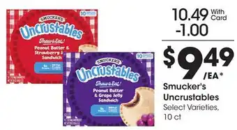 Ralphs Smucker's Uncrustables offer