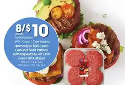 Ralphs Homestyle 80% Lean Ground Beef Patties offer