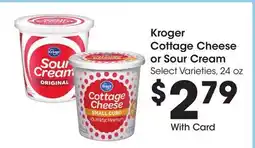 Ralphs Kroger Cottage Cheese or Sour Cream offer