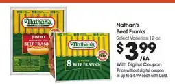 Ralphs Nathan's Beef Franks offer