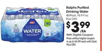Ralphs Ralphs Purified Drinking Water offer