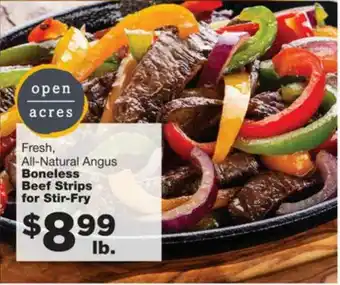 No Frills Supermarkets Fresh All-natural Angus Boneless Beef Strips For Stir-fry offer