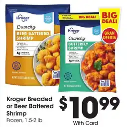 Ralphs Kroger Breaded or Beer Battered Shrimp offer