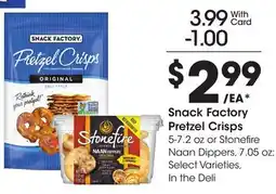 Ralphs Snack Factory Pretzel Crisps offer