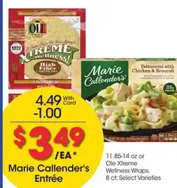 Ralphs Marie Callender's Entrée offer