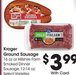 Ralphs Kroger Ground Sausage offer