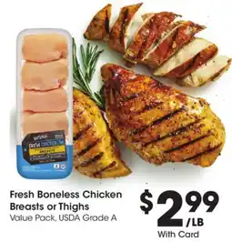 Ralphs Fresh Boneless Chicken Breasts or Thighs offer