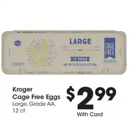 Ralphs Kroger Cage Free Eggs offer