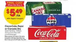 Ralphs Coca-Cola, Pepsi or Canada Dry offer