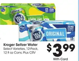 Ralphs Kroger Seltzer Water offer
