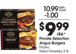 Ralphs Private Selection Angus Burgers offer