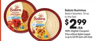 Ralphs Sabra Hummus offer