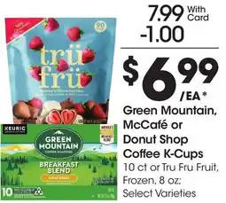 Ralphs Green Mountain, McCafé or Donut Shop Coffee K-Cups offer