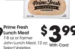 Ralphs Prime Fresh Lunch Meat offer