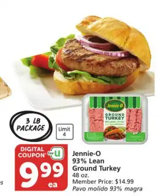 Vons Jennie-O 93% Lean Ground Turkey offer